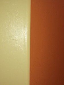 painted wall with rounded corners
