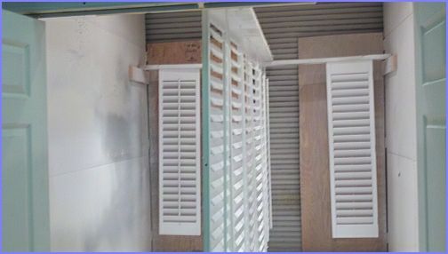 shutters in spray booth