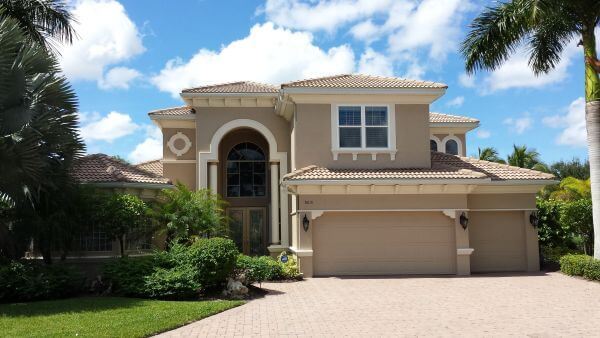 Exterior painting of this South Fort Myers Home