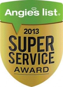 log that says Super Service Award