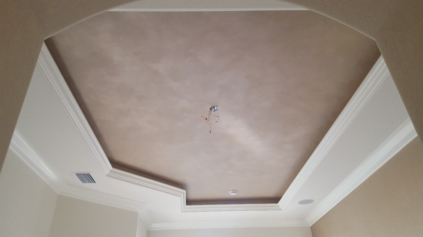 another painted ceiling 